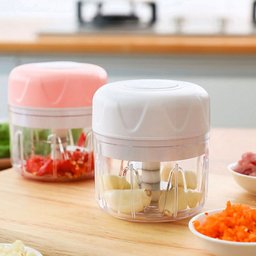Mini Processador Alimentos Eletrico Dupla Lamina Triturador Recarregavel Portátil Cozinha Legumes - 2