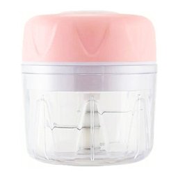 Mini Processador Alimentos Eletrico Dupla Lamina Triturador Recarregavel Portátil Cozinha Legumes - 1