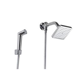 Ducha Abs Flatt 10 Cm com Desviador e Chuveirinho de Mão - 1
