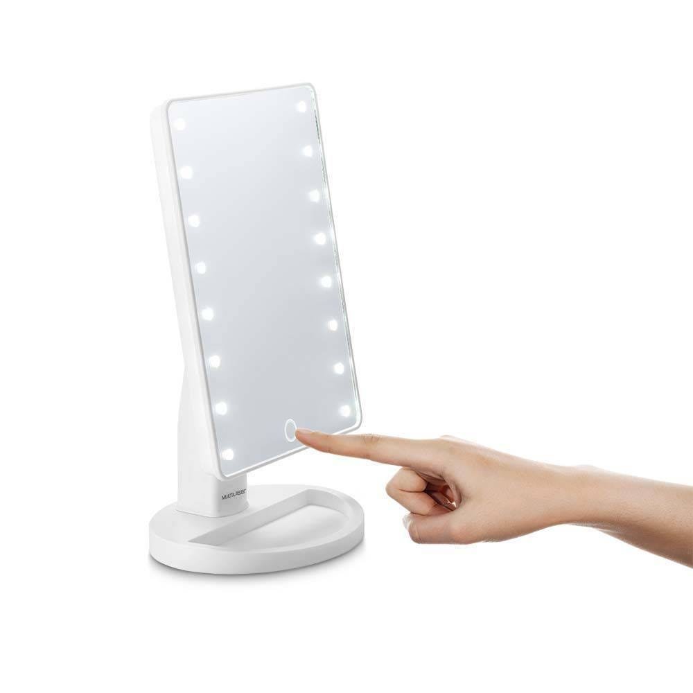 Espelho Touch de Mesa com LED Branco Multilaser - Hc174 - 3