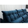 Sofá Retrátil e Reclinável Ipanema 2,10m em Tecido Veludo C/ 03 Módulos - Montagem Inclusa:azul - 6
