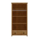 Ver imagem 3 de Conjunto Quarto Guarda-roupa 2 Portas, Cômoda 4 Gavetas Freijó Topázio Madeira Pinus - Finestra