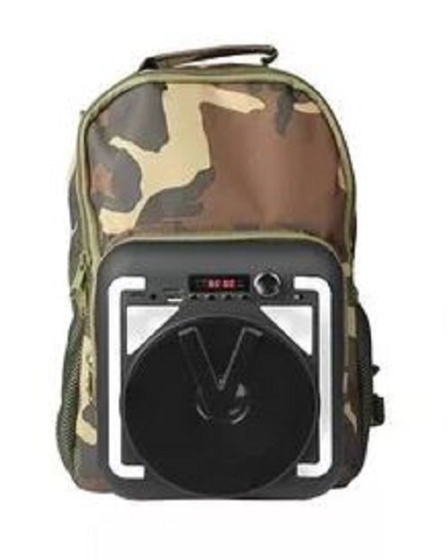 Mochila Caixa De Som Integrada Bluetooth Rádio FM Micro Sd - 1