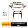 Mesa Ascoli em Alumínio 70cm Altura X 80cm Diâmetro Trama Original - 2