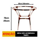 Ver imagem 2 de Mesa Ascoli em Alumínio 70cm Altura X 80cm Diâmetro Trama Original