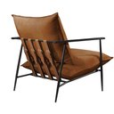 Ver imagem 2 de Poltrona Decorativa Couro Caramelo Agnes