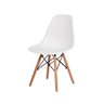 Kit 4 Cadeiras Eiffel Eames Dsw Branco Base Pp - 2