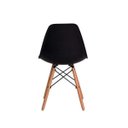 Ver imagem 5 de Kit 4 Cadeiras Eiffel Eames Dsw Preta Base Madeira