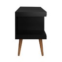 Ver imagem 6 de Rack para Tvs até 55 Utopia 135 cm Retrô 2 Nichos Sala Estar - Preto Fosco