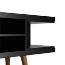 Ver imagem 5 de Rack para Tvs até 55 Utopia 135 cm Retrô 2 Nichos Sala Estar - Preto Fosco
