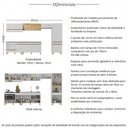 Ver imagem 3 de Cozinha Completa c/Balcão para Cooktop Veneza MP2276 Multimóveis + Brinde Jogo de Panelas Tramontina