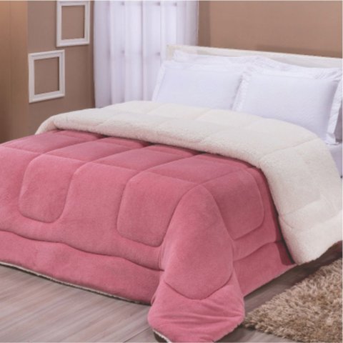 Edredom Coberdrom Pryme Especial Pesado King - Rosa Top Chick
