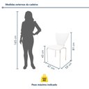Ver imagem 4 de Conjunto Sala de Jantar 4 Lugares Retangular Tampo de Vidro 120X85cm Mesa Smart com Cadeiras Mono