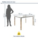 Ver imagem 3 de Conjunto Sala de Jantar 4 Lugares Retangular Tampo de Vidro 120x85cm Mesa Smart com Cadeiras Mono Branco