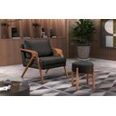 Ver imagem 1 de Conjunto 2 Poltrona Mona Luxo Madeira Maciça Veludo:veludo Preto