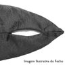 Capa de Almofada Suede Suprema em Tons Cinza e Preto Saturno - 2