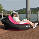 Ver imagem 2 de Sofá de Ar Hug Bag Inflável Camping Relaxante Rosa Vg+