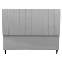 Ver imagem 1 de Cabeceira Estofada para Cama Box Casal Beatriz 160cm Veludo Bege