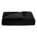 Ver imagem 2 de Peseira Flannel Corduroy Casal 1,94 X 0,80 Preto Niazitex