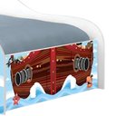 Ver imagem 2 de Cama Infantil Barco Pirata Kids com Colchão MDF Azul Casah