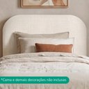 Ver imagem 2 de Cabeceira Painel Suspenso Solteiro 90 cm Alana Organica Linho Cru Artte
