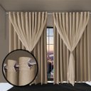 Ver imagem 6 de Cortina Sala e Quarto 8,50x2,40 Tecido Blackout Ana Bege