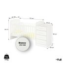 Ver imagem 4 de Berço com Cômoda 4 Gavetas Multiuso Trocador Quarto de Bebê