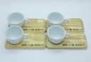 Ver imagem 2 de Kit Jogo 4 Xícaras Café/chá Cônica Baixa 150ml C/ Pires Pinus - Porcelana Branca