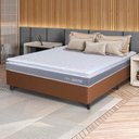 Ver imagem 1 de Conjunto Box Marrom Durban Cinza Espuma D28 Viúva 128x188x57 - King House