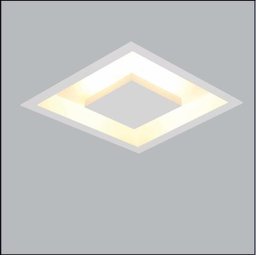 Luminária Plafon Embutir Quadrado Home 250-2 Usina - 2