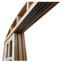 Ver imagem 5 de Porta Balcão de Correr de Madeira Padrão Cedro Purgato em Arco Bat.14 Cm- 2.35(a) X 1.80(l)