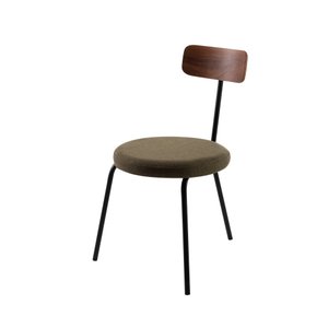 Cadeira Ego Estofado Tricô Verde Base Aço Carbono Preto - Casa Maju