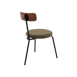 Cadeira Ego Estofado Tricô Verde Base Aço Carbono Preto - Casa Maju - 2