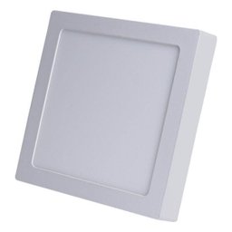 Plafon LED Quadrado 24W Painel Sobrepor Avant Branco Quente - 1