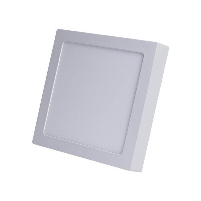 Plafon LED Quadrado 24W Painel Sobrepor Avant Branco Quente