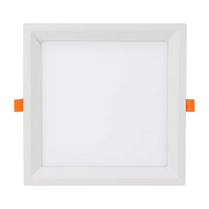 Kit 20 Painel Plafon Embutir Quadrado Recuado Led 12w Opus - Branco - Bco Frio 6500k - 110v/220v