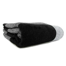 Manta para Sofá em Algodão Preto Xadrez Gigante 2,40x1,80 - 3