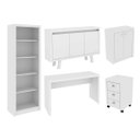 Ver imagem 1 de Conjunto para Escritório 5 Peças Branco Tecnomobili