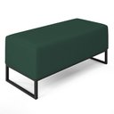 Ver imagem 2 de Puff Decorativo para Sala de Estar Cléo W01 Base de Ferro 90 cm Suede Verde Musgo - Lyam Decor