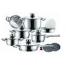 Conjunto de Panelas Aço Inox Cirúrgico Italiano Massimiliano - 1