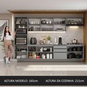 Ver imagem 7 de Armário De Cozinha Completa Suspenso 320Cm Cinza