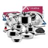 Jogo de Panelas Vicalina x-Line 800 Aço Cirúrgico 19 Peças - 1