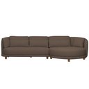 Ver imagem 6 de Sofá 05 Lugares 330cm Arizona com Chaise Esquerdo Bouclé Marrom - Nexta Casa