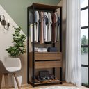 Ver imagem 1 de Guarda-roupa Closet Modulado Valencia 2 Gavetas 70cm Madesa