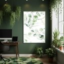 Ver imagem 1 de Quadro Decorativo Um Eucalipto 70x50cm Mold Preta