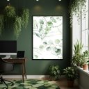 Ver imagem 2 de Quadro Decorativo Um Eucalipto 70x50cm Mold Preta