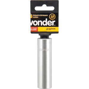 Soquete estriado enc 1/2" 14mm longo vanád. Vonder