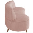 Ver imagem 6 de Sofá Chaise Living 2 Lugares 135cm Sala de Estar Istambul K01 Veludo Rosê - Lyam Decor