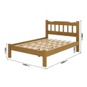 Ver imagem 4 de Cama Casal com Colchão em Madeira Maciça Perola Nogueira