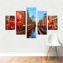 Ver imagem 1 de Quadro Cidades Amsterdã Holanda Países Baixos Córrego Canvas